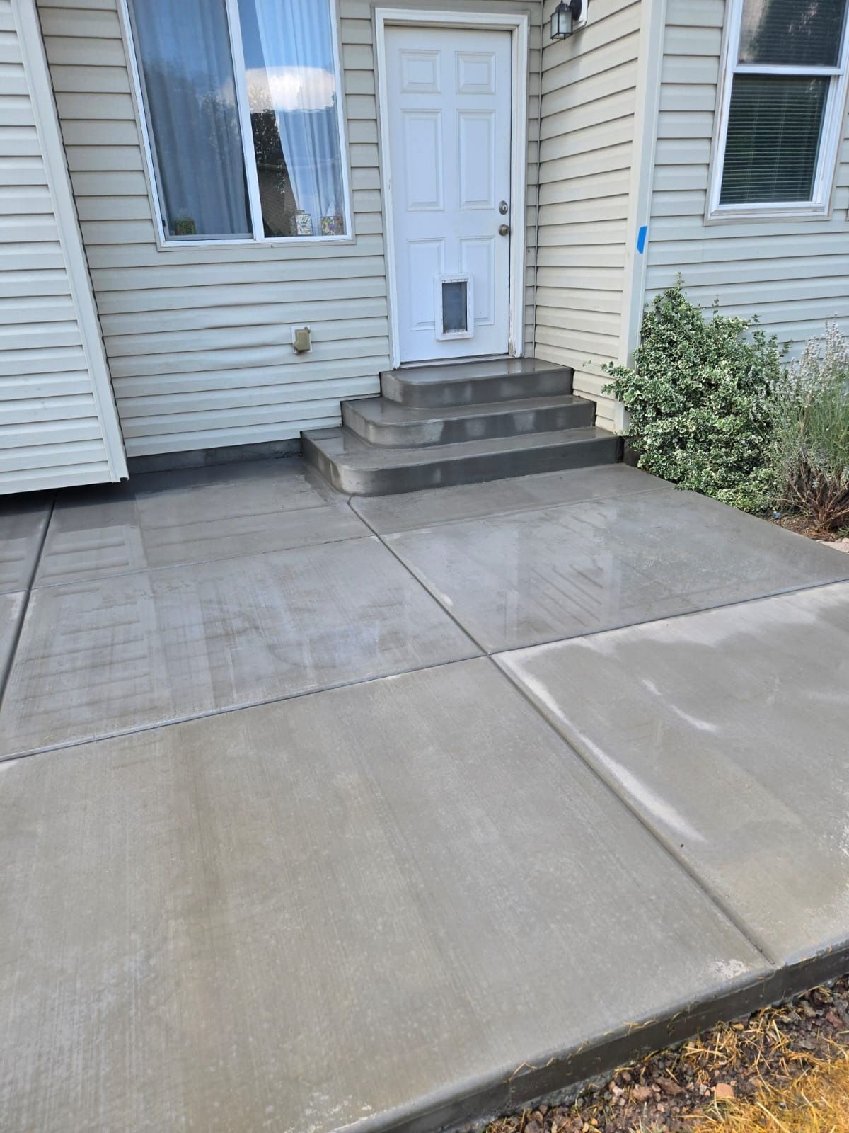 concrete patio