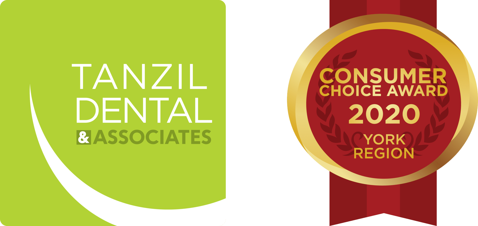 Tanzil Dental & Associates logo with Consumer Choice Award 2020 (York Region).