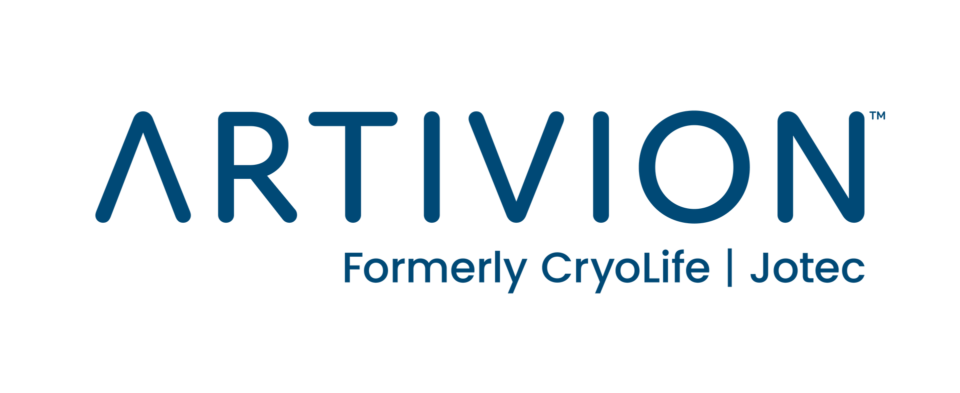 ARTIVION logo in dark blue with “Formerly CryoLife | Jotec” beneath it