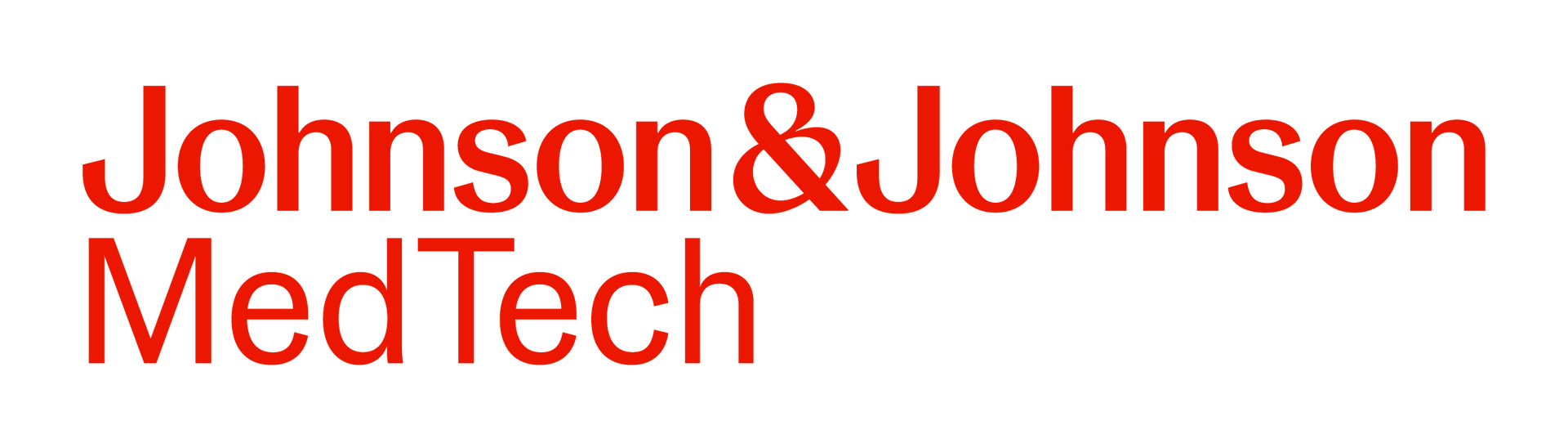 Johnson & Johnson MedTech logo in red text on a white background