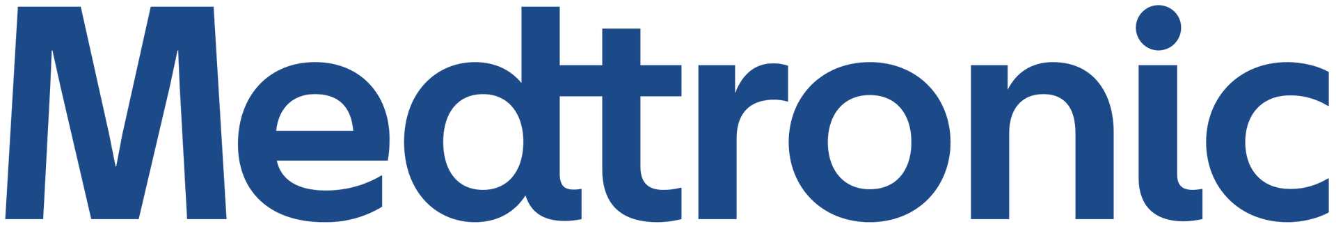 Medtronic logo in blue text on a white background