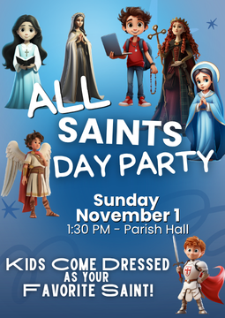 ALL SAINTS DAY PARTY, ST PATRICK CATHOLIC CHURCH, ALL SAINTS, SARASOTA