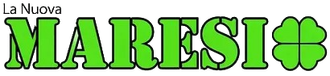 Logo verde &ldquo;MARESI&rdquo; con un quadrifoglio e la scritta &ldquo;La Nuova&rdquo; in piccolo sopra.