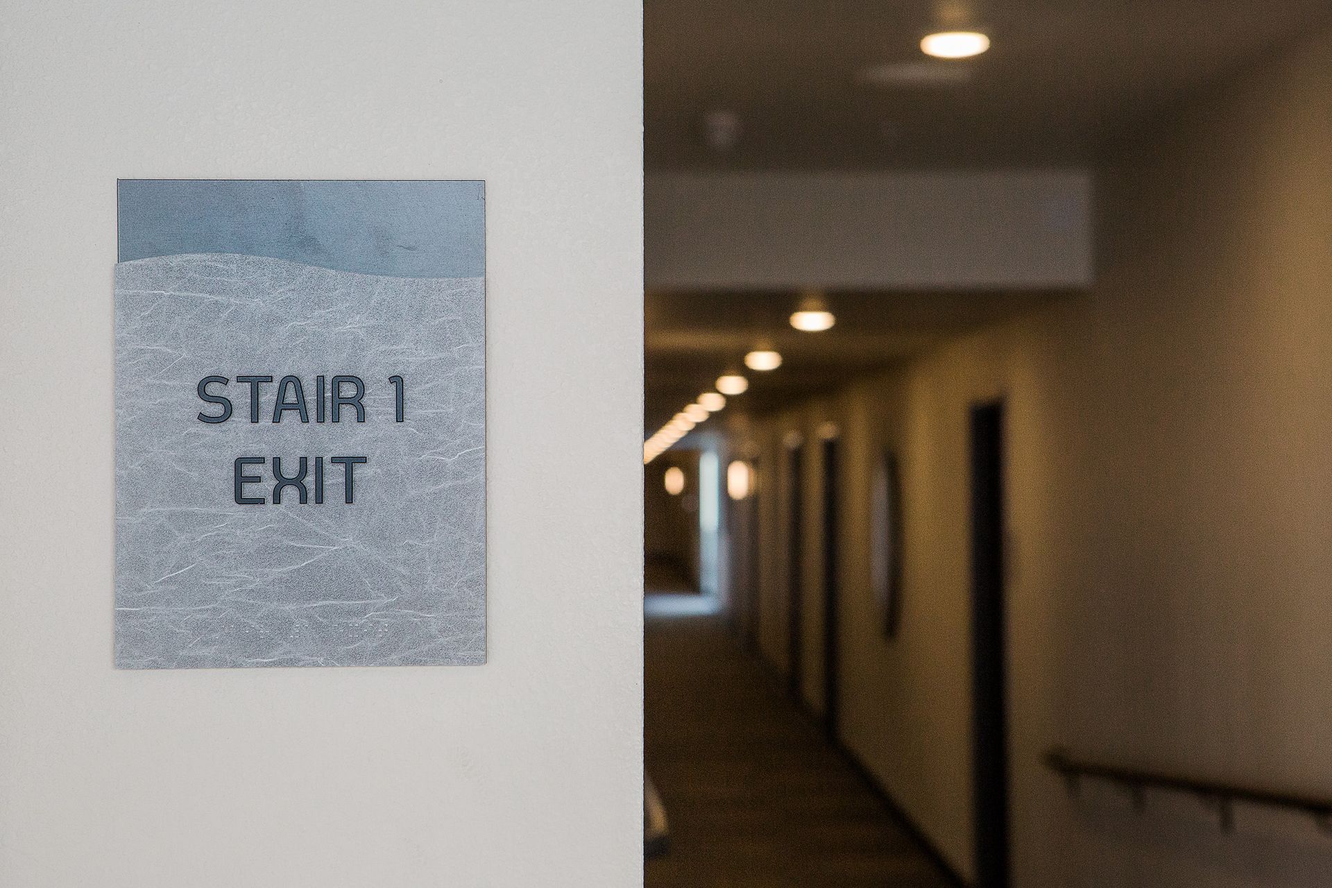 Sign on wall