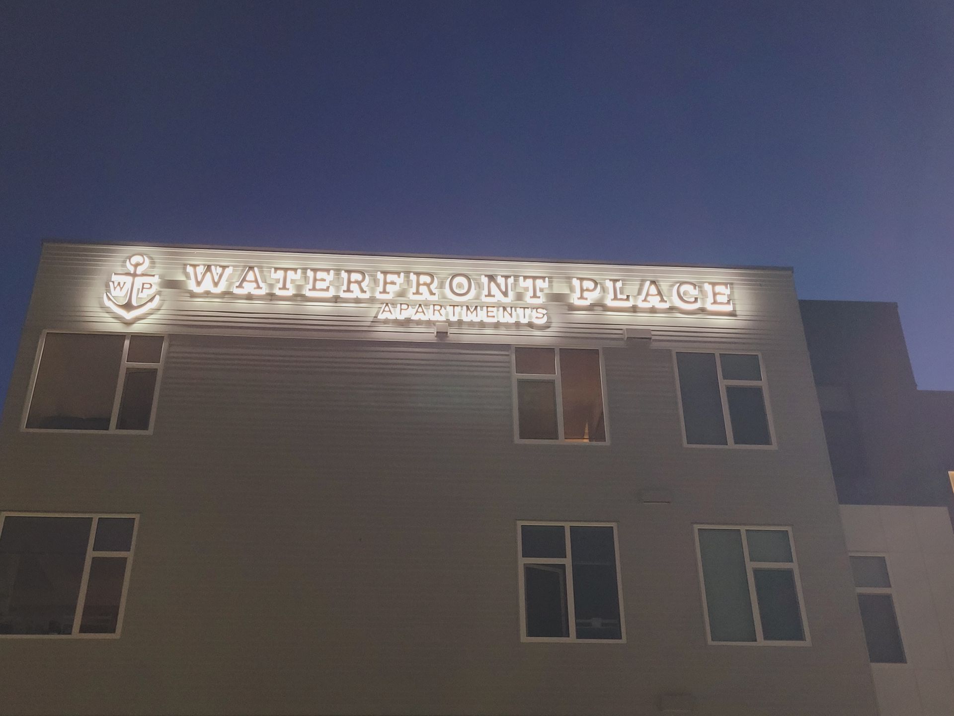 Apartment sign
