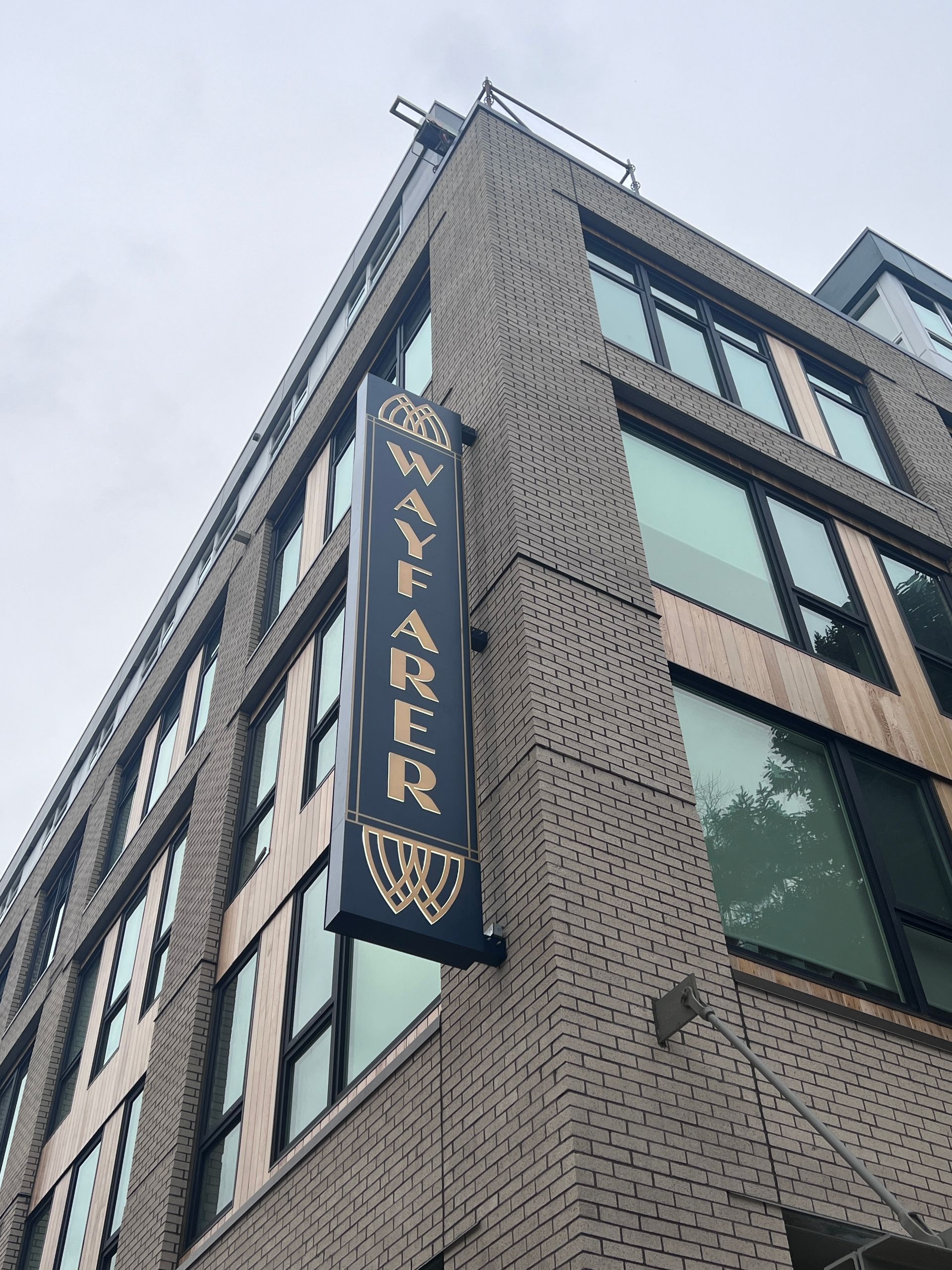 Wayfarer building sign