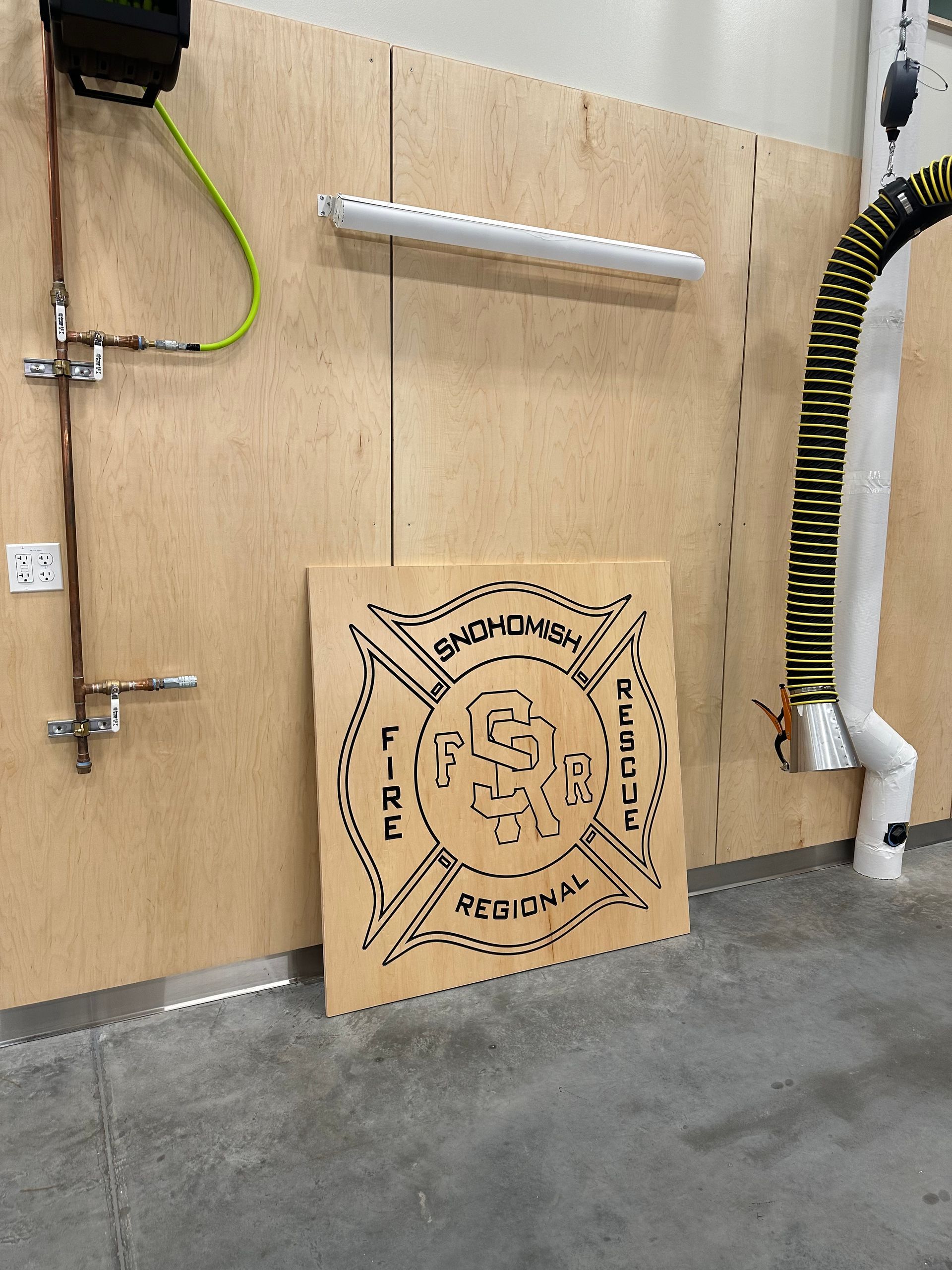 Square wooden sign