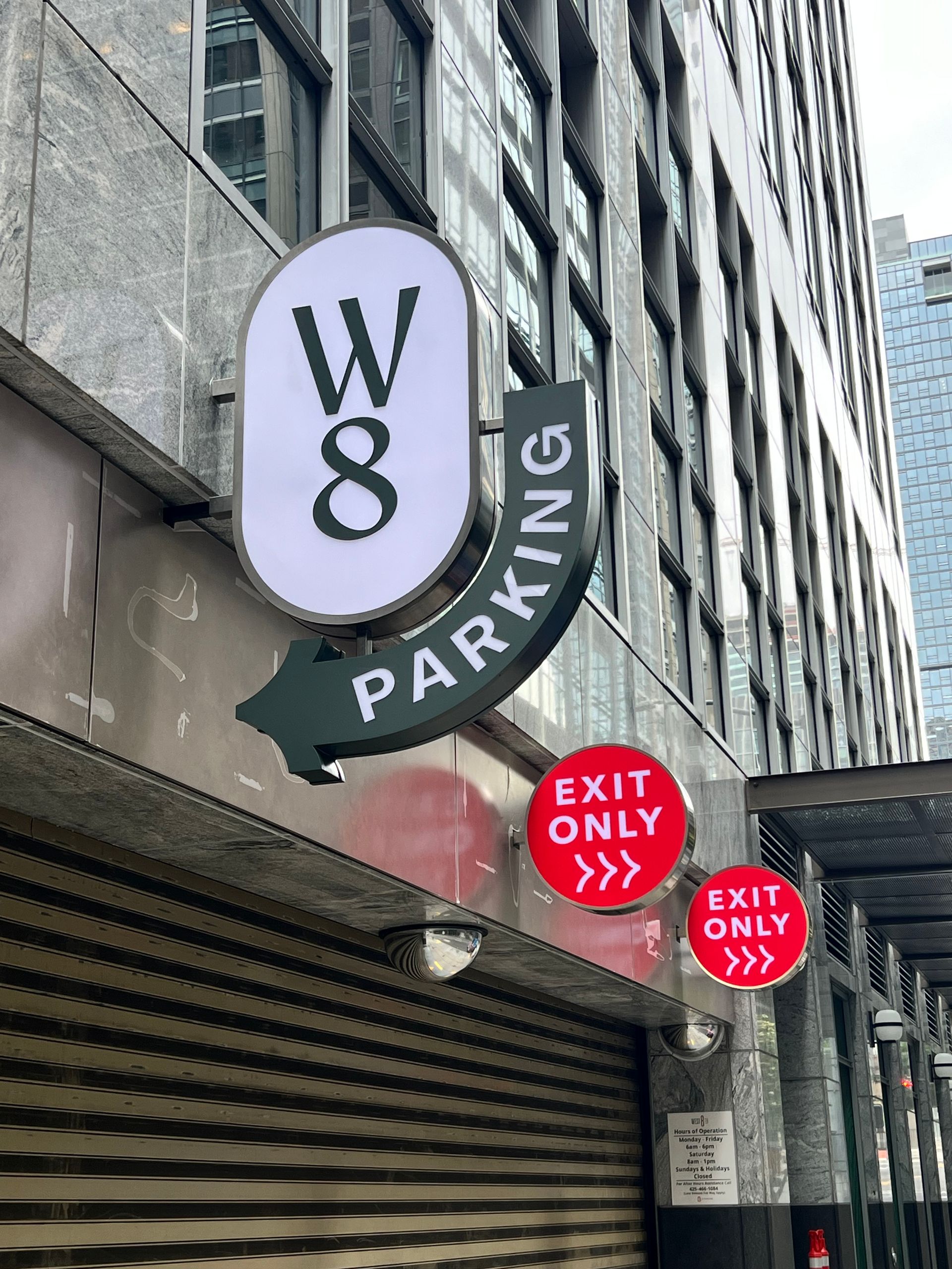 Sign for parking