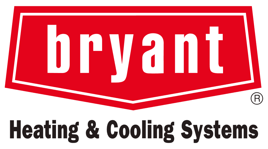 Bryant Heating & Cooling Systems logo with white text on a red badge