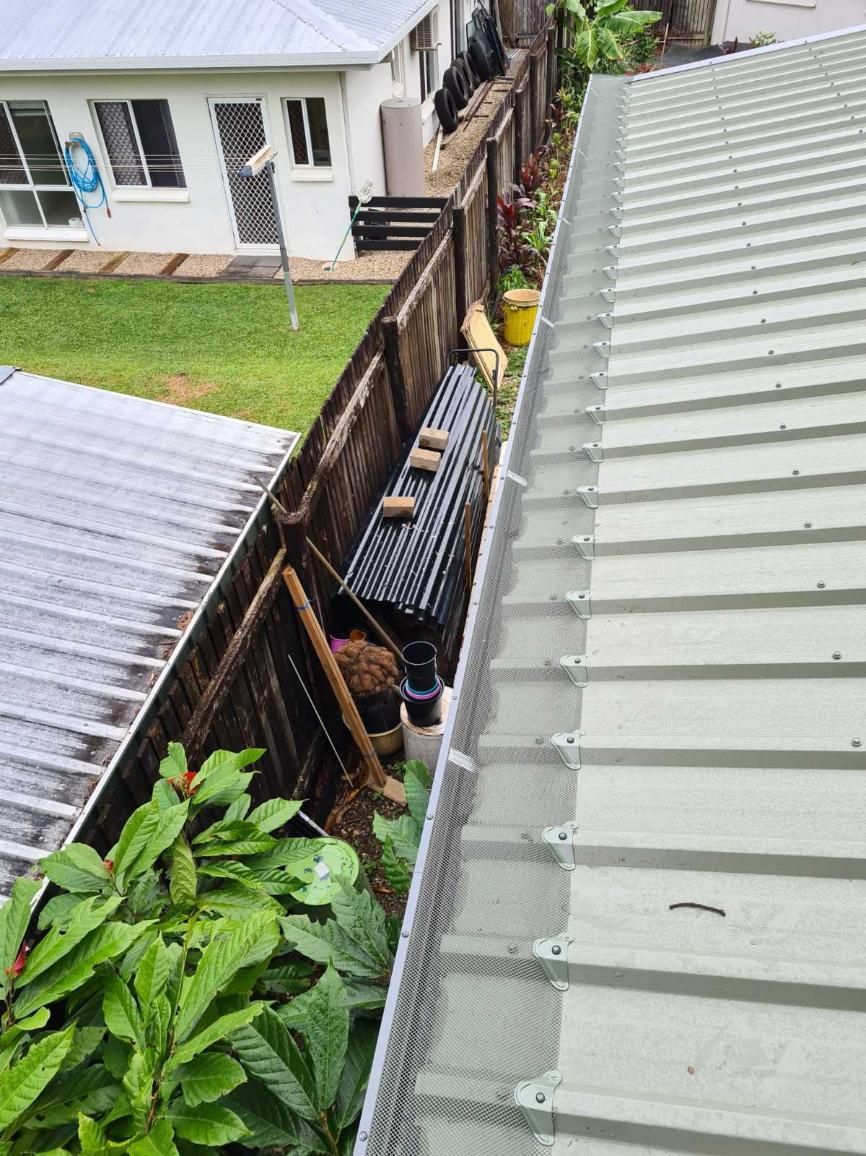 There Is a Gutter on The Roof of A House — All-Clear Gutter Guard NQ in Cairns, QLD