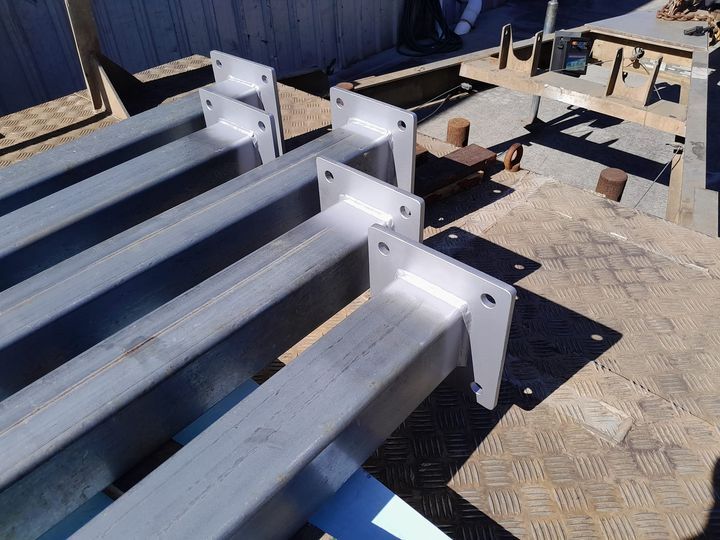 Washer And Dryer On The Top Of A Stainless Steel Shelf — Vids Fabrication in South Lismore, NSW