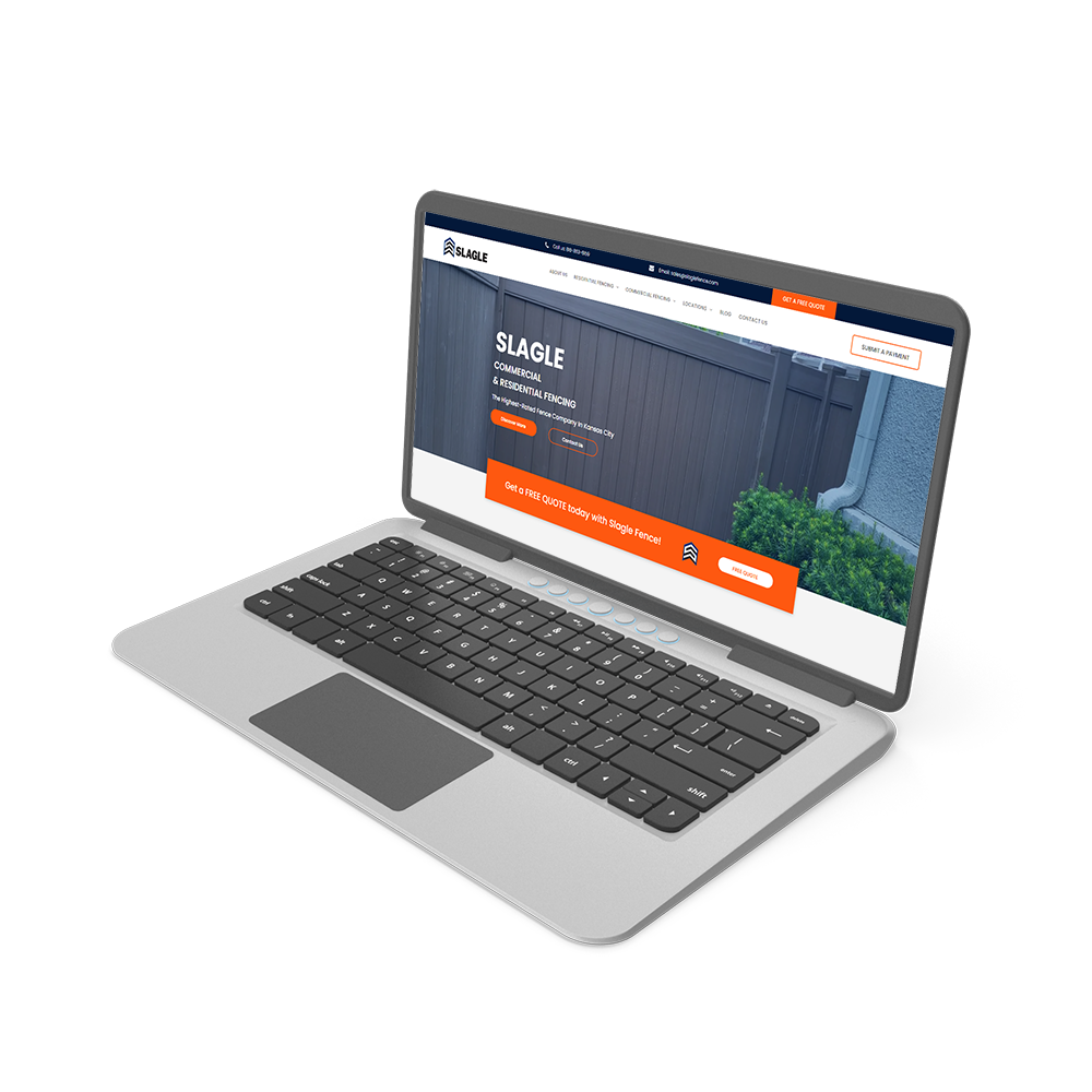 A laptop computer with a website on the screen.