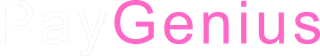 The word genius is written in pink on a white background.