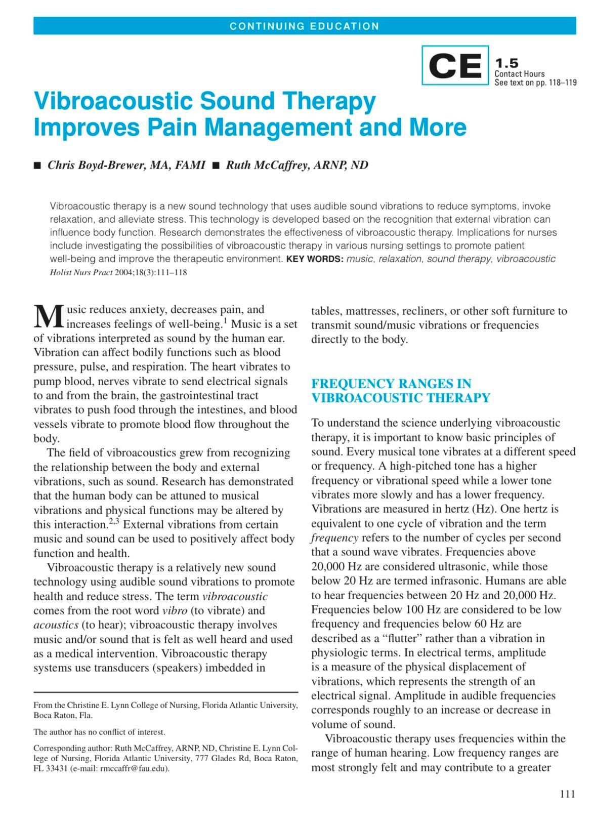 Vibroacoustic sound therapy for pain management and chronic pain relief | healing sound frequencies in Grapevine Texas