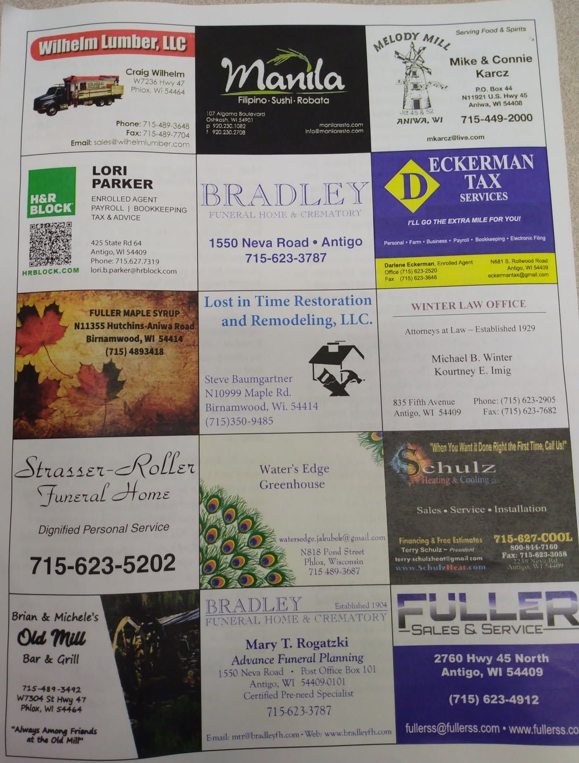 Collage of assorted business cards with varied colors and fonts arranged in a grid