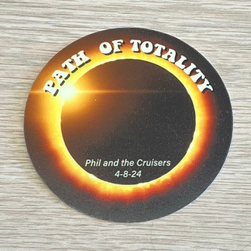 Glow in the dark sticker - Path of Totality