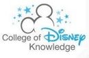 College of Disney Knowledge logo with Mickey Mouse silhouette and blue stars