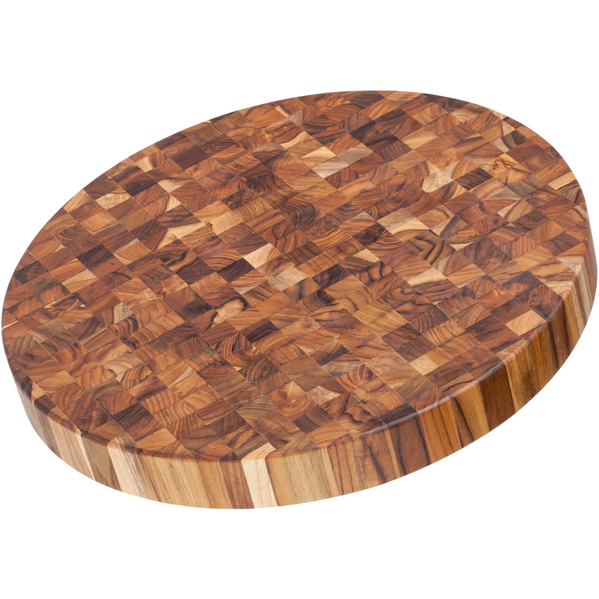TEAKHAUS Butcher Block Rond Snij- en Serveerplank - Model 303