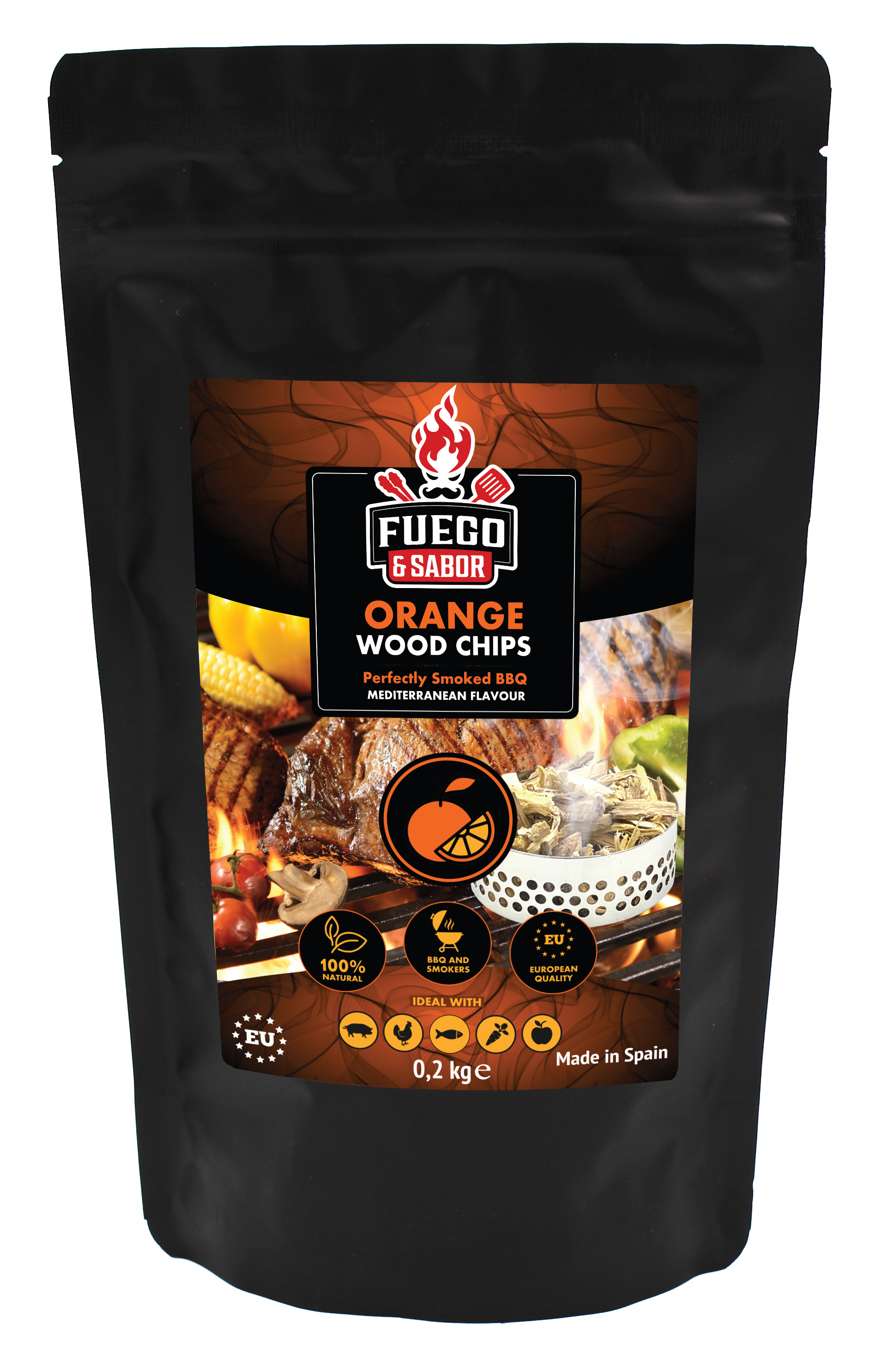 F&S Sinaasappelhout Rookchips Nº3 - 200g