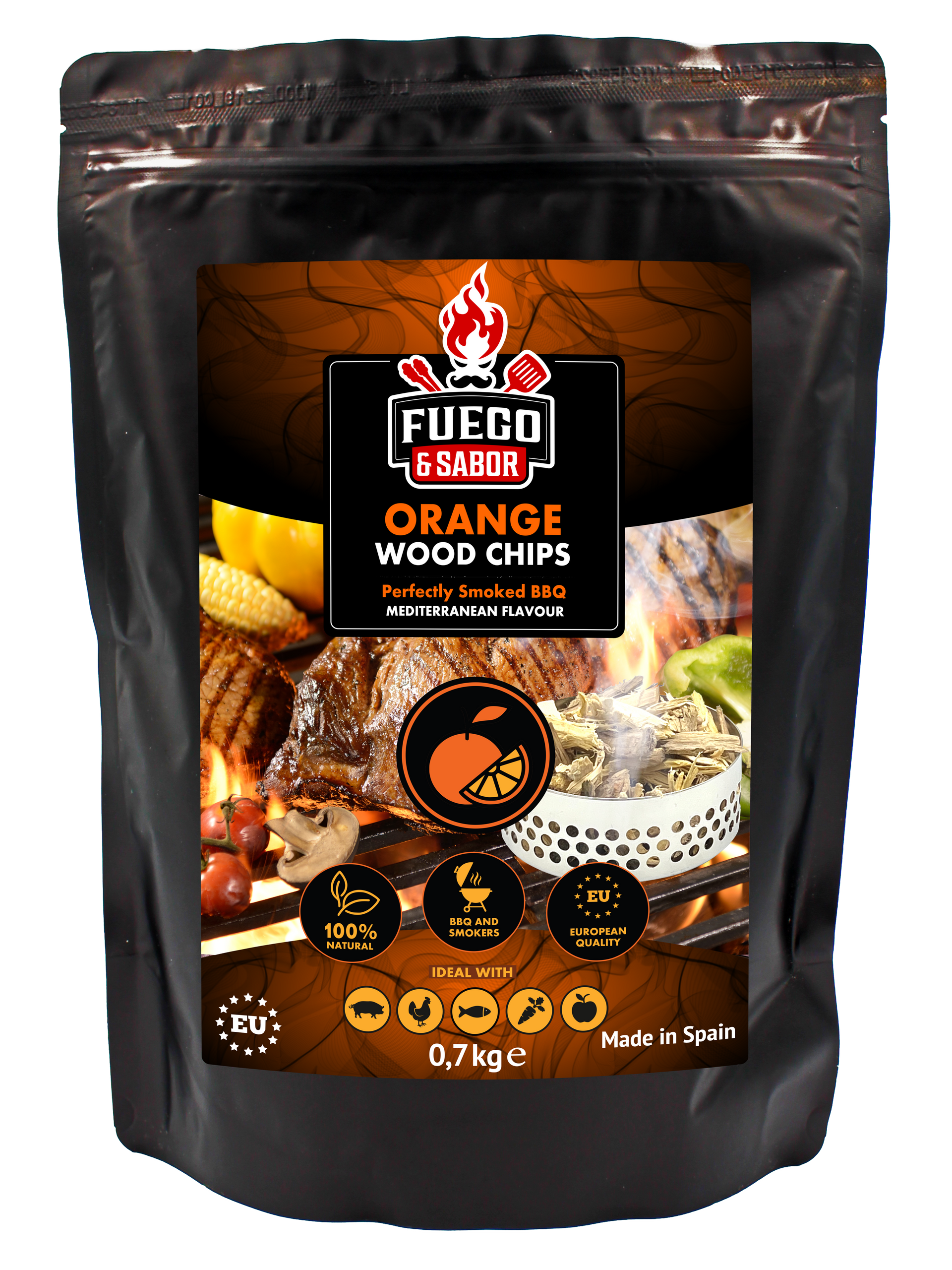 F&S Sinaasappelhout Rookchips Nº3 - 700g