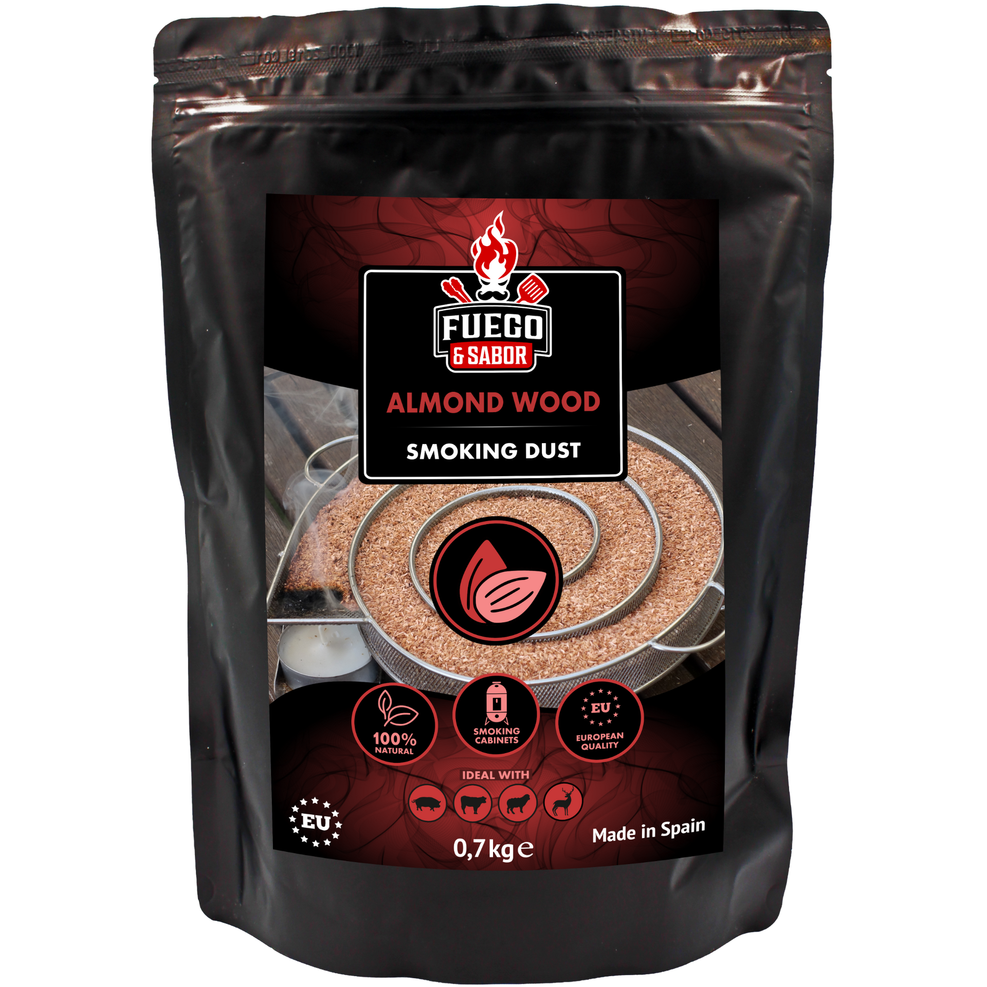 F&S Amandelhout Rookmot Nº1, 700gr