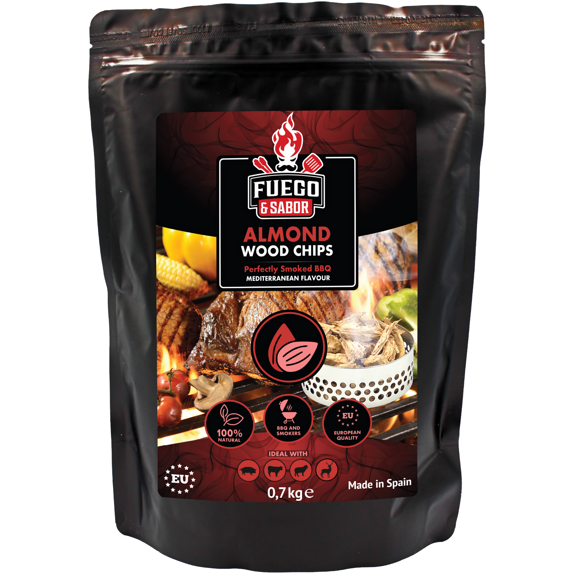 F&S Amandelhout Rookchips Nº3 - 200g