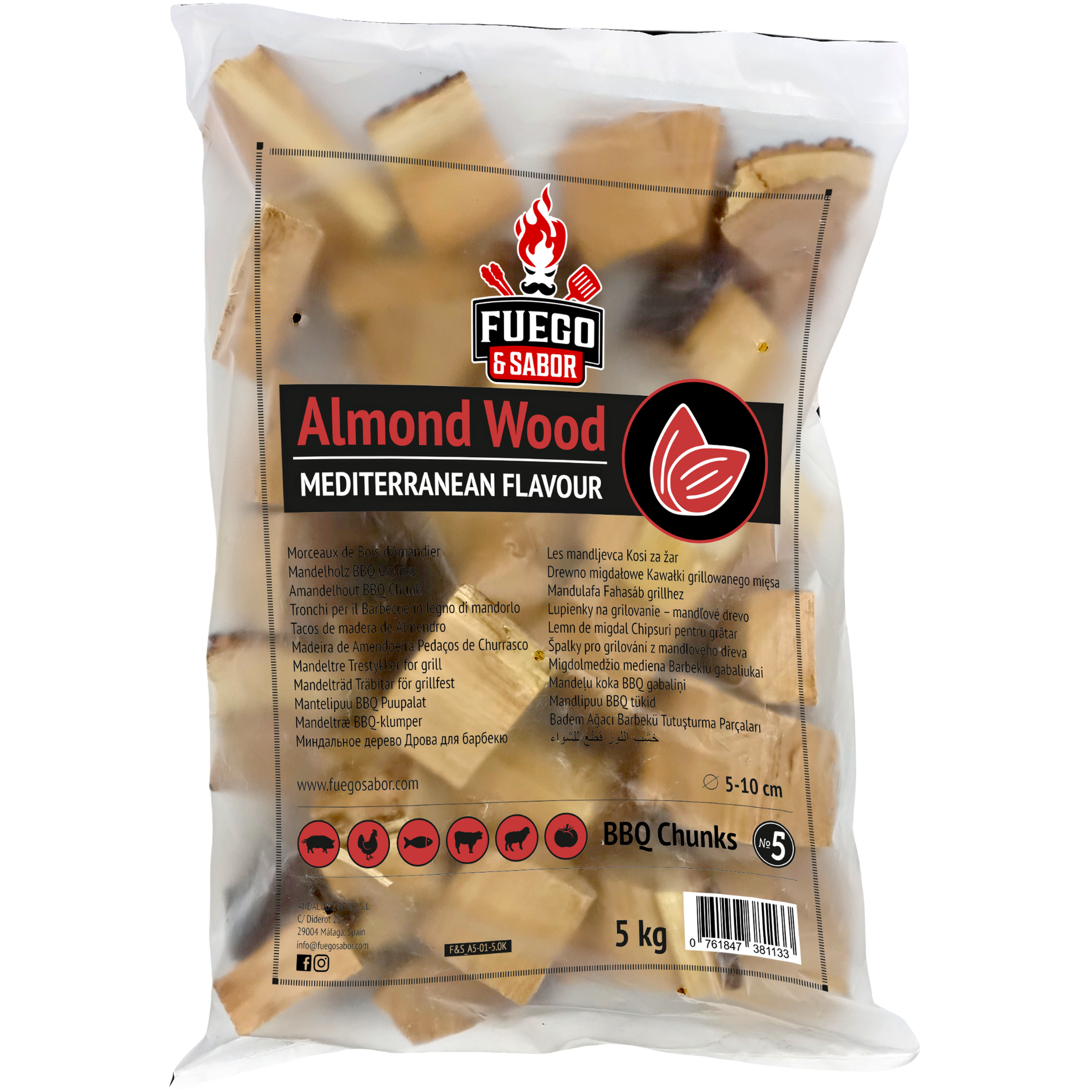 F&S Amandelhout Rookchunks Nº5 - 1,5kg