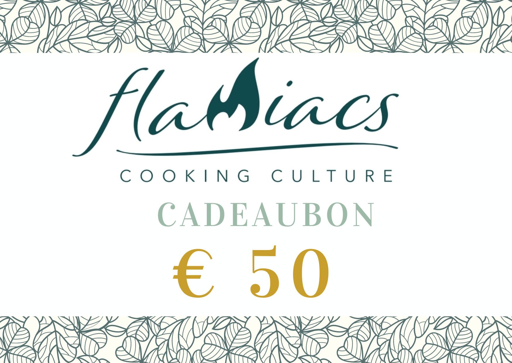 Flamiacs Giftcard ter waarde van 50 euro