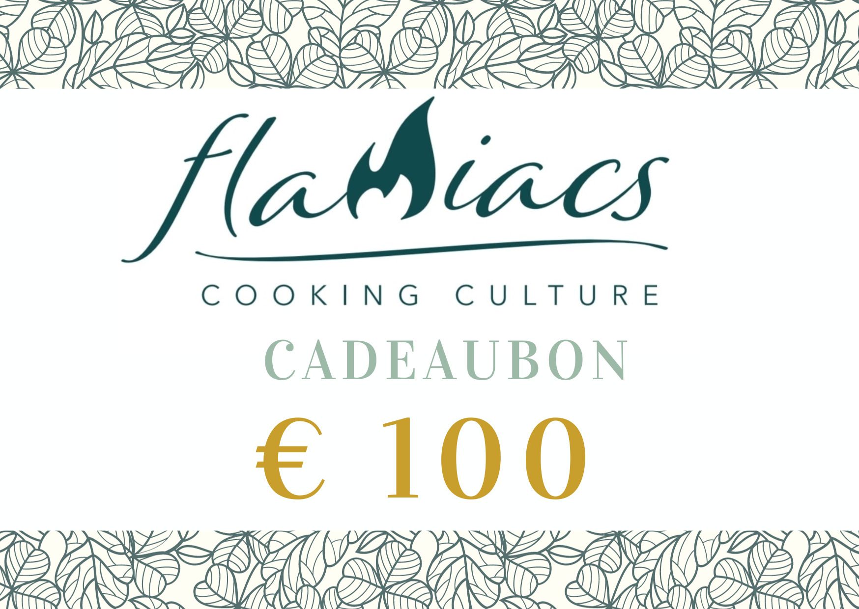 Flamiacs Giftcard ter waarde van 100 Euro