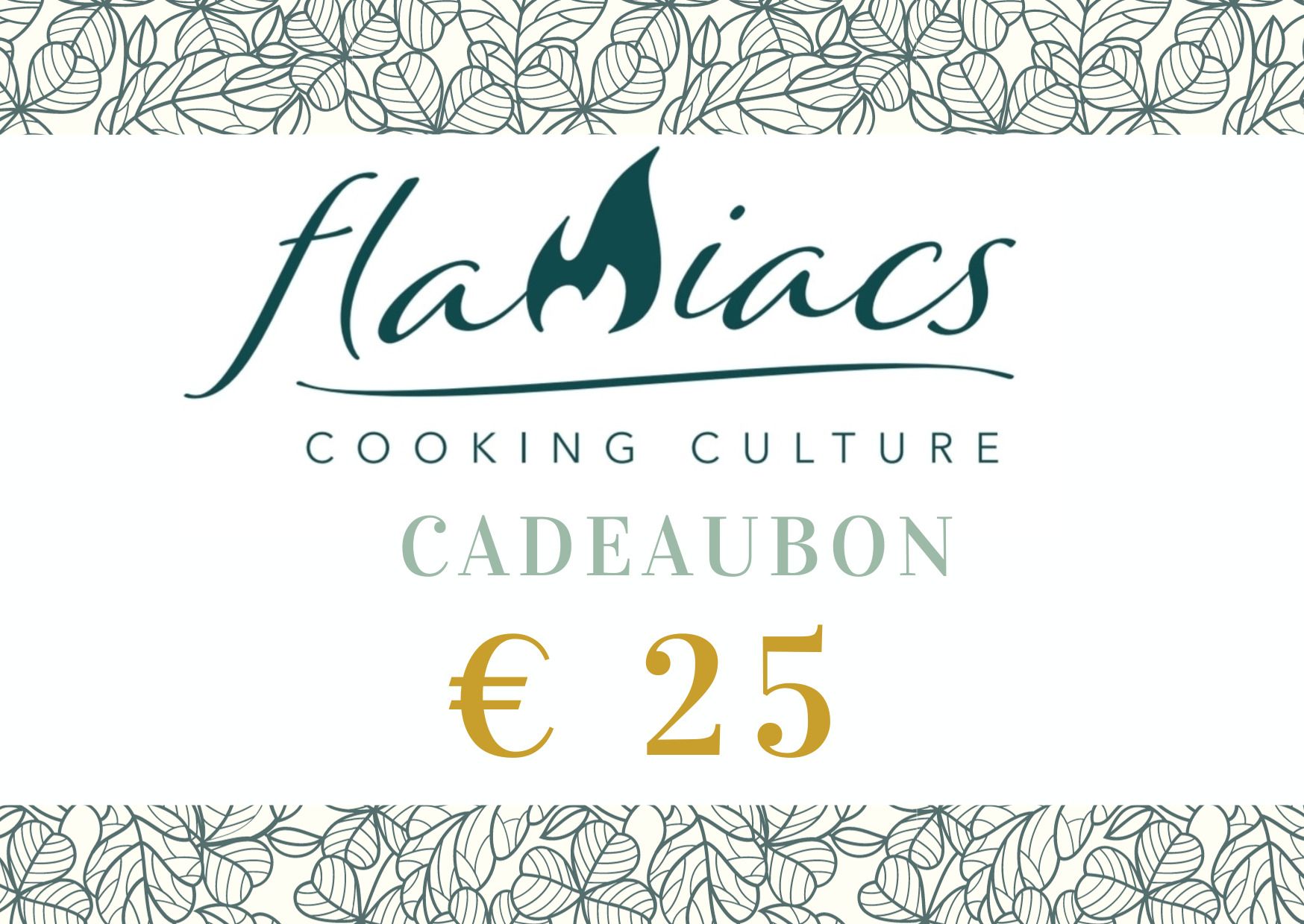 Flamiacs Giftcard ter waarde van 25 Euro