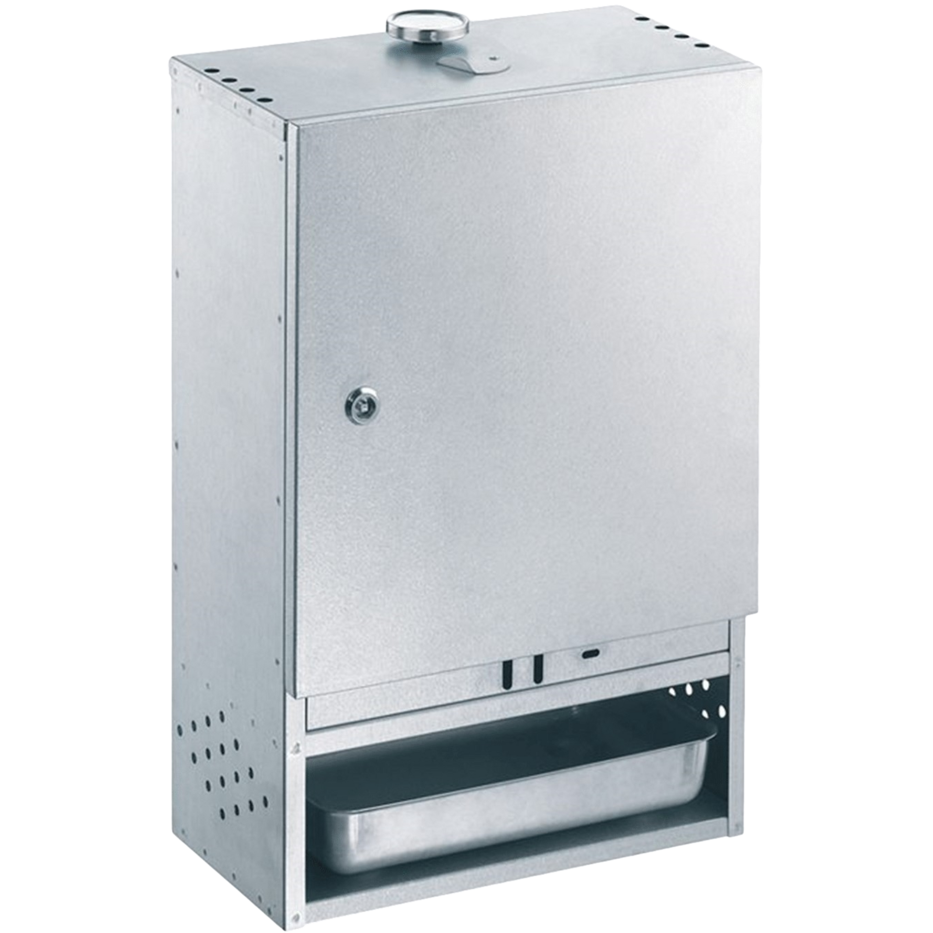 Peetz® Rookoven 410315 van Gealuminiseerd Plaatstaal met Deur - Hobbyklasse