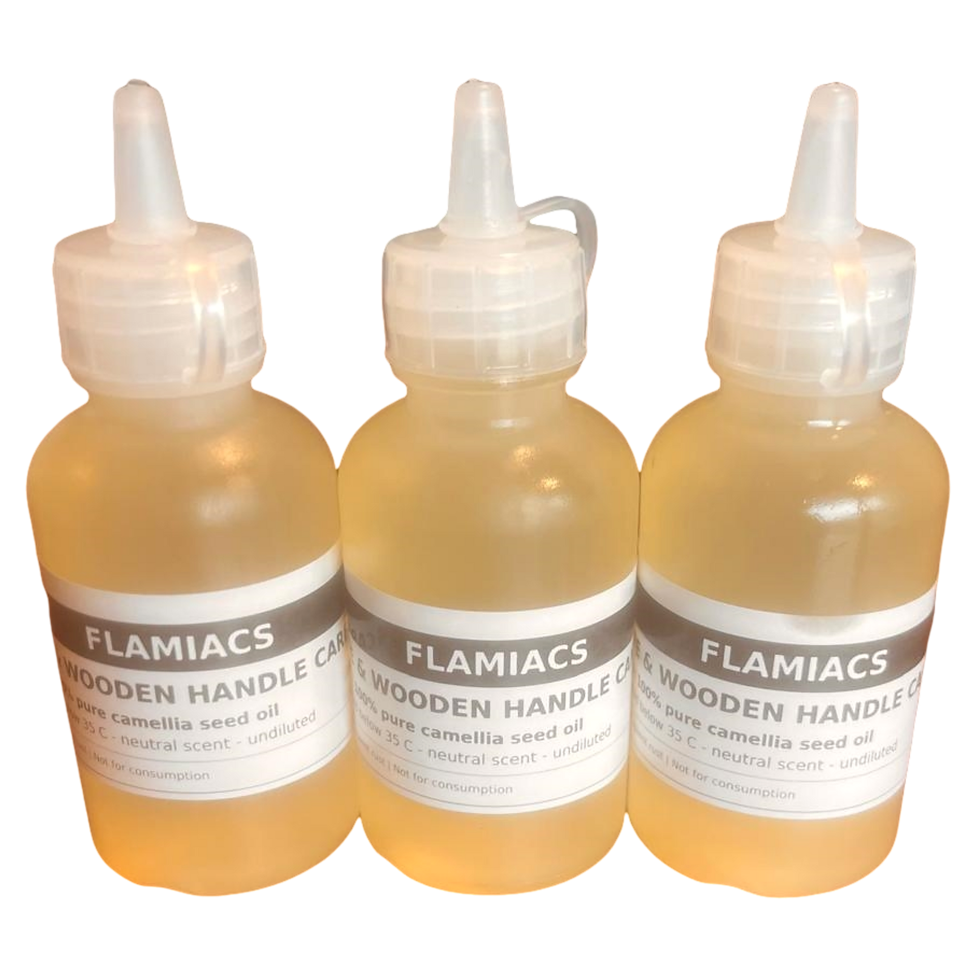 Flamiacs Camelia-olie 50 ml – Voordeelset van drie flesjes