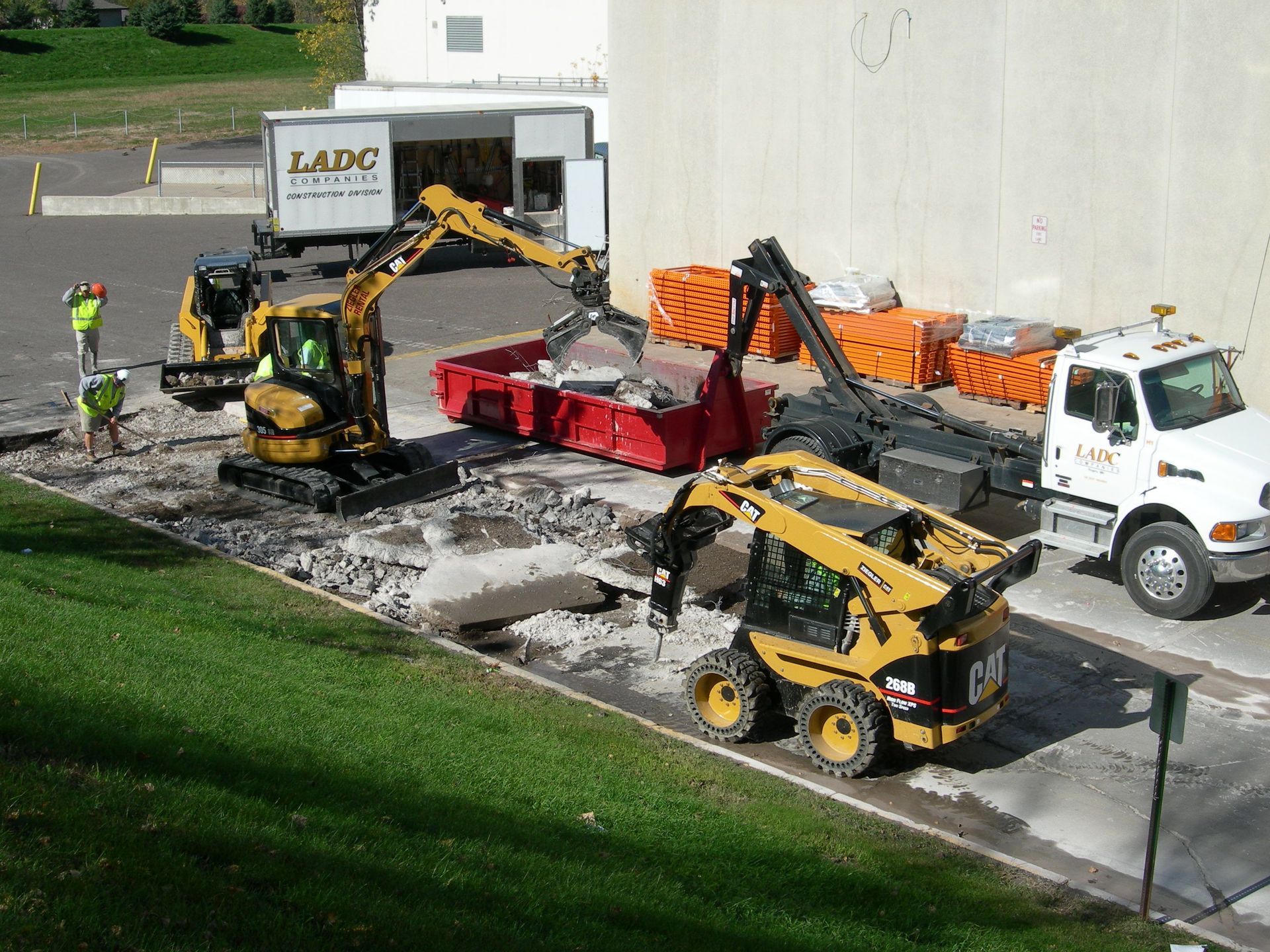 CAT Machine | St. Michael, MN | LADC Companies Concrete Demo | St. Michael, MN | LADC Companies