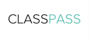 The word classpass is on a white background