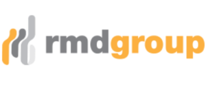 A logo for rmdgroup is shown on a white background