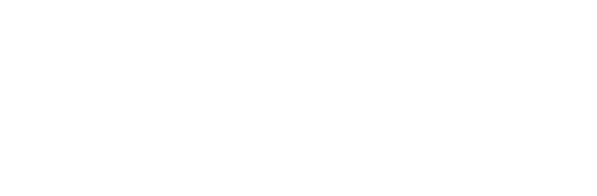 Mostly blank white screen with a small blue and red geometric logo in the lower left corner