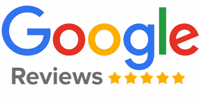 Google Reviews logo with five gold stars