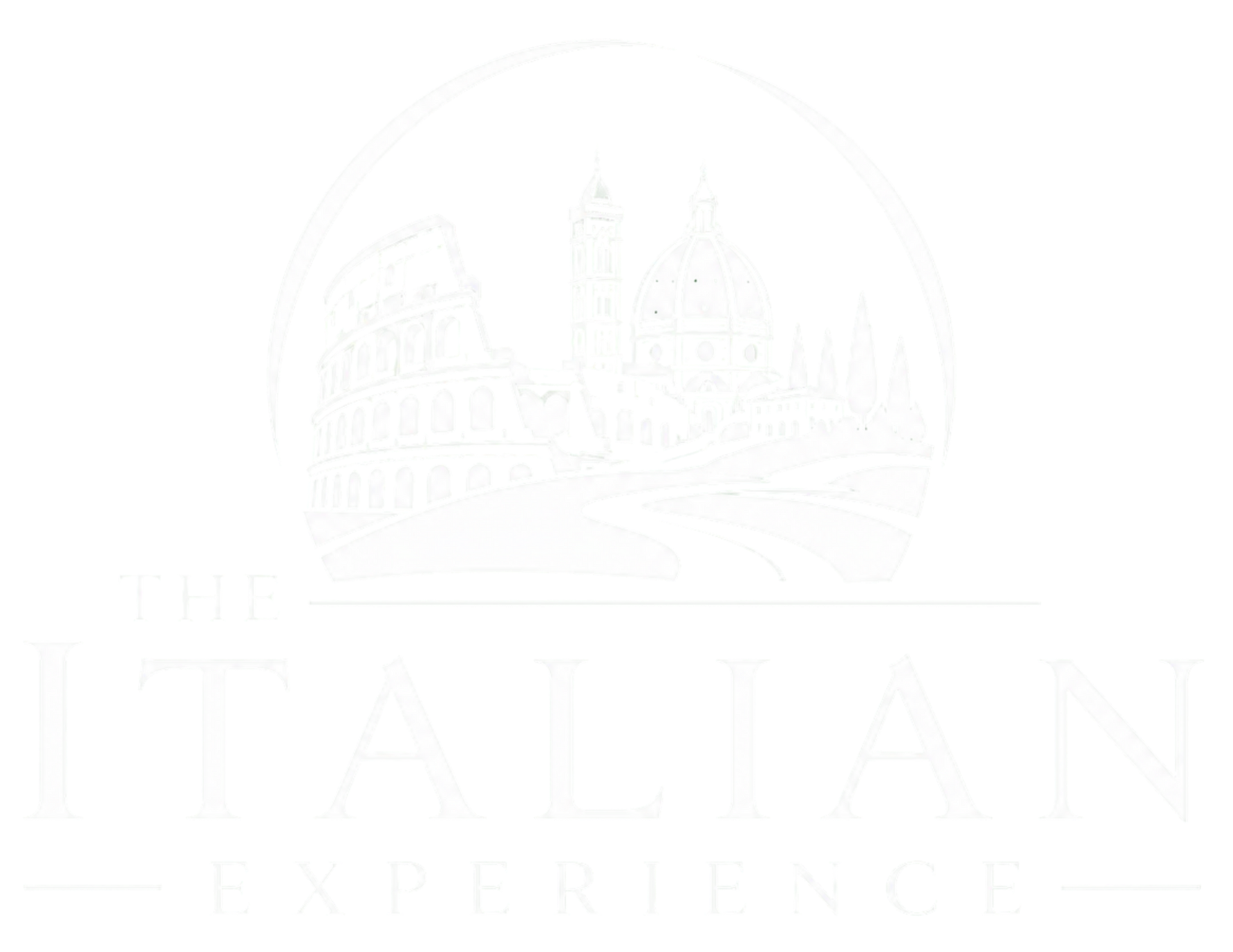 The Italian Experience logo white version