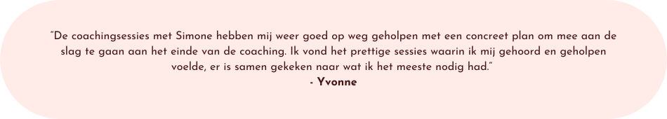 Simone coaching - Professionele begeleiding door Simone