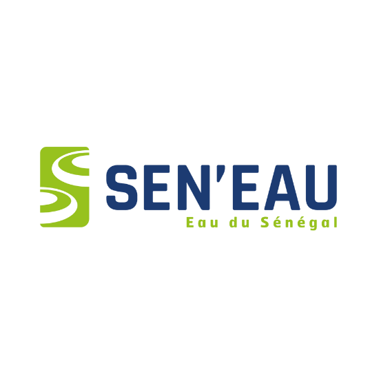 A logo for sen 'eau eau du senegal