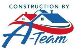 A logo for construction by a team with two houses on it