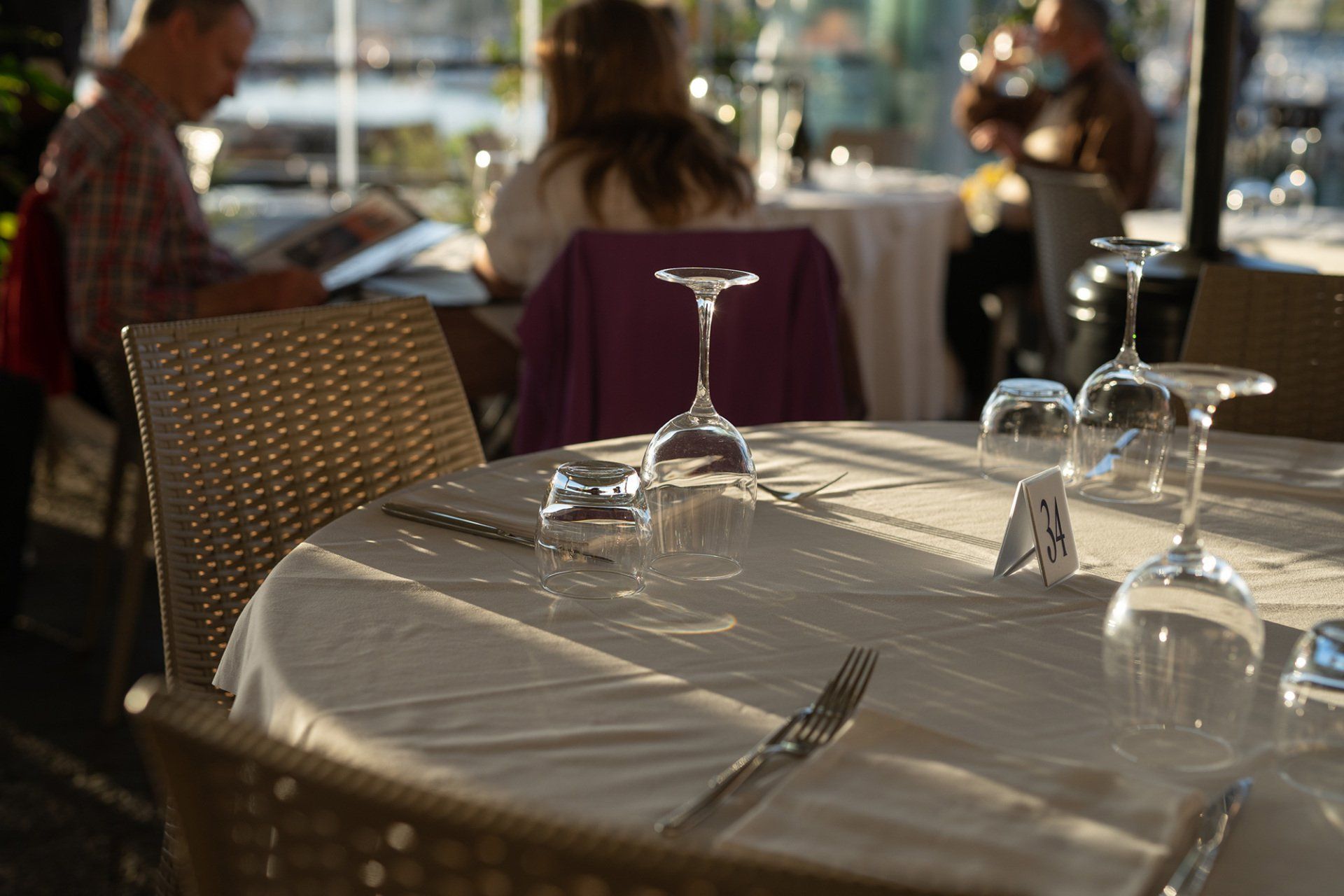 coperto del ristorante