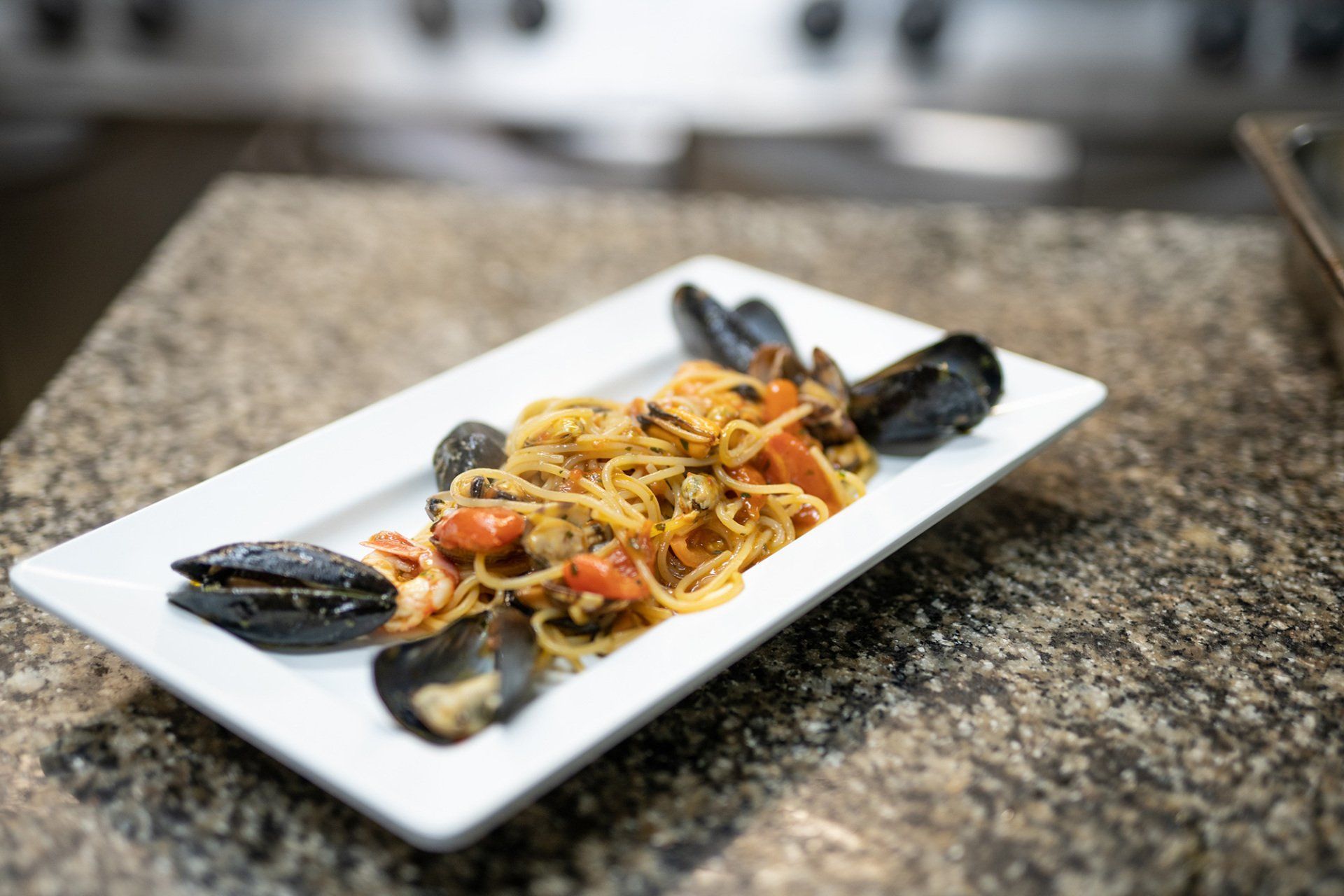 primo piatto con frutti di mare