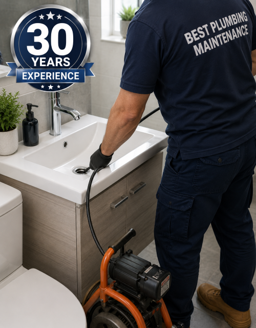 blocked drain plumber in holden hill residential unblocking a sink drain