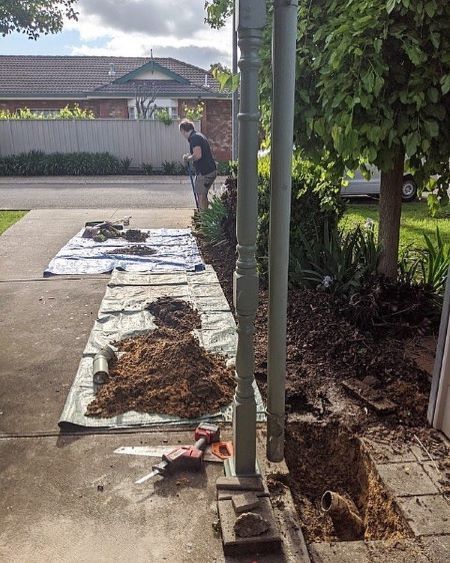 outside pipe replacement Highbury