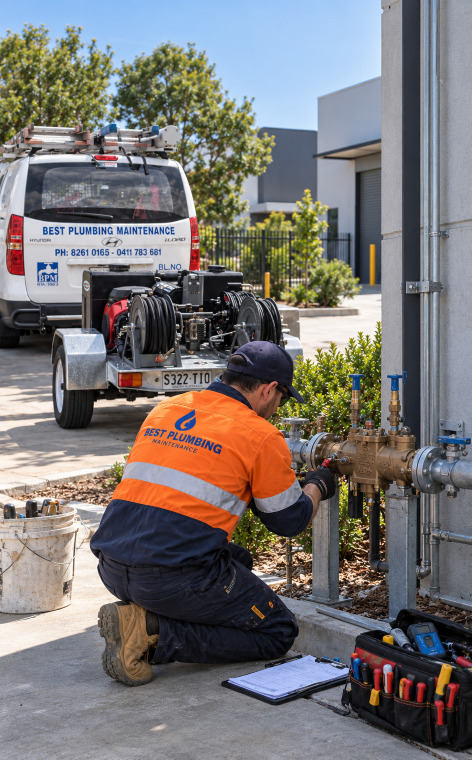 commercial plumber maintenace office adelaide