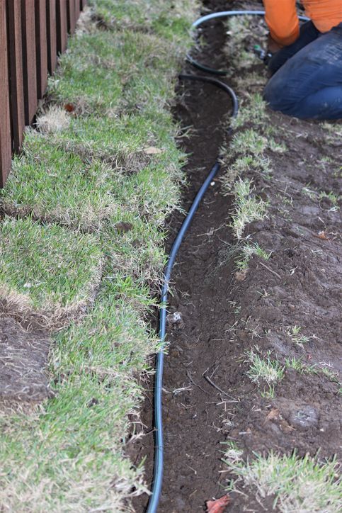 installing sprinkler system