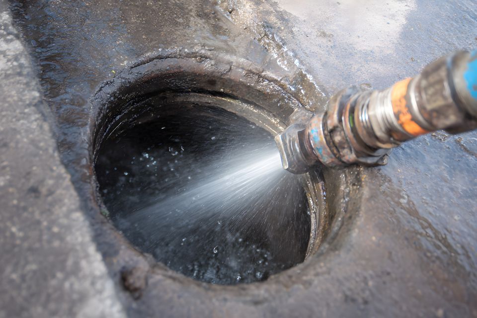 main sewer blockage hydrojetting