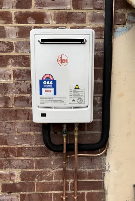 rheem hot water installation paralowie