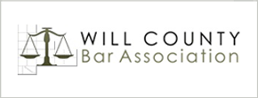 Will County Bar Association logo with scales of justice.